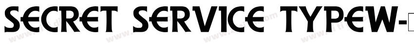 SECRET SERVICE TYPEW字体转换